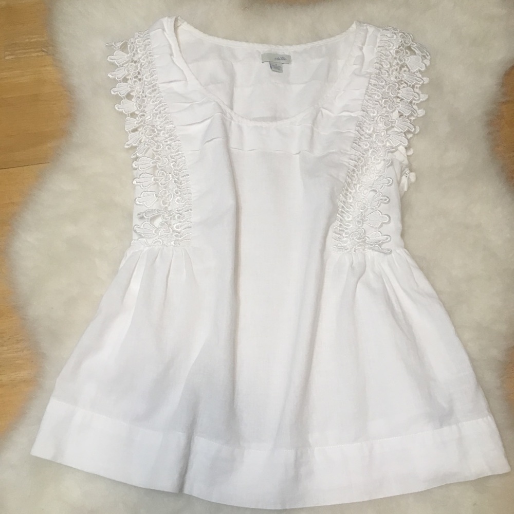 Odille - Anthropologie Linen Top Size 2